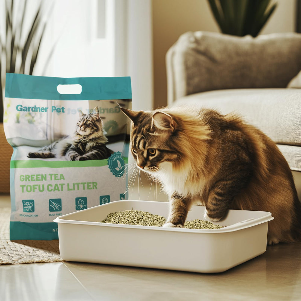 Gardner Pet arena tofu gato extracto té verde ayuda a neutralizar olores.