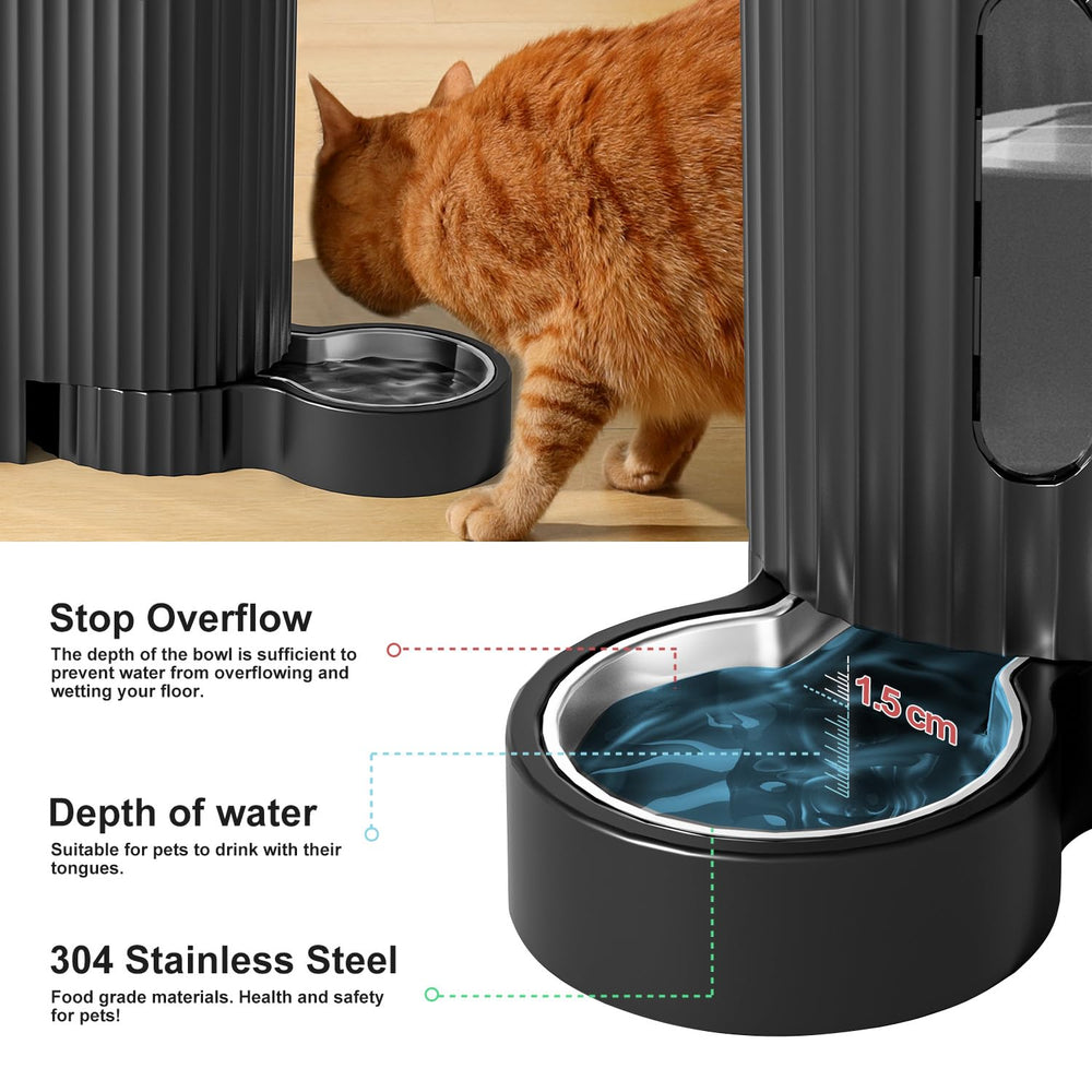 Gardner Pet base-agua ajustable: base 180 grados para estabilidad en casa.