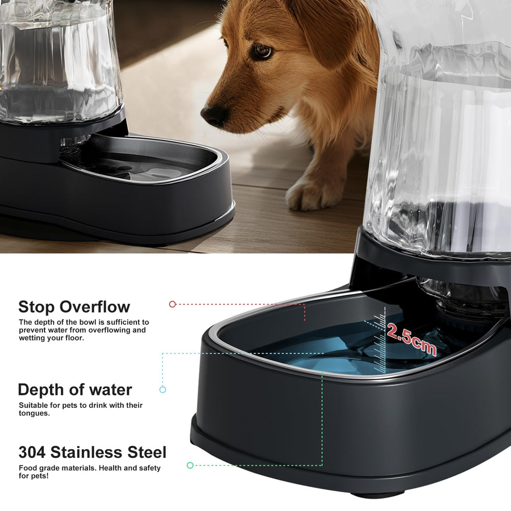 Gardner Pet base estable y antideslizante evita vuelcos al beber.