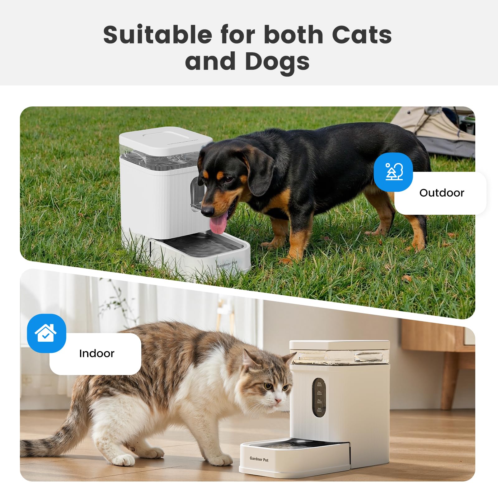 Gardner Pet desmontable para limpieza profunda y ahorro de tiempo.