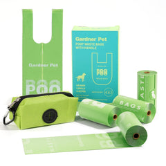 Gardner Pet bolsas con tapas para perros; uso rápido durante paseos.