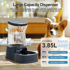 Gardner Pet Dispensador de gran capacidad de 3.85 litros para mascotas.