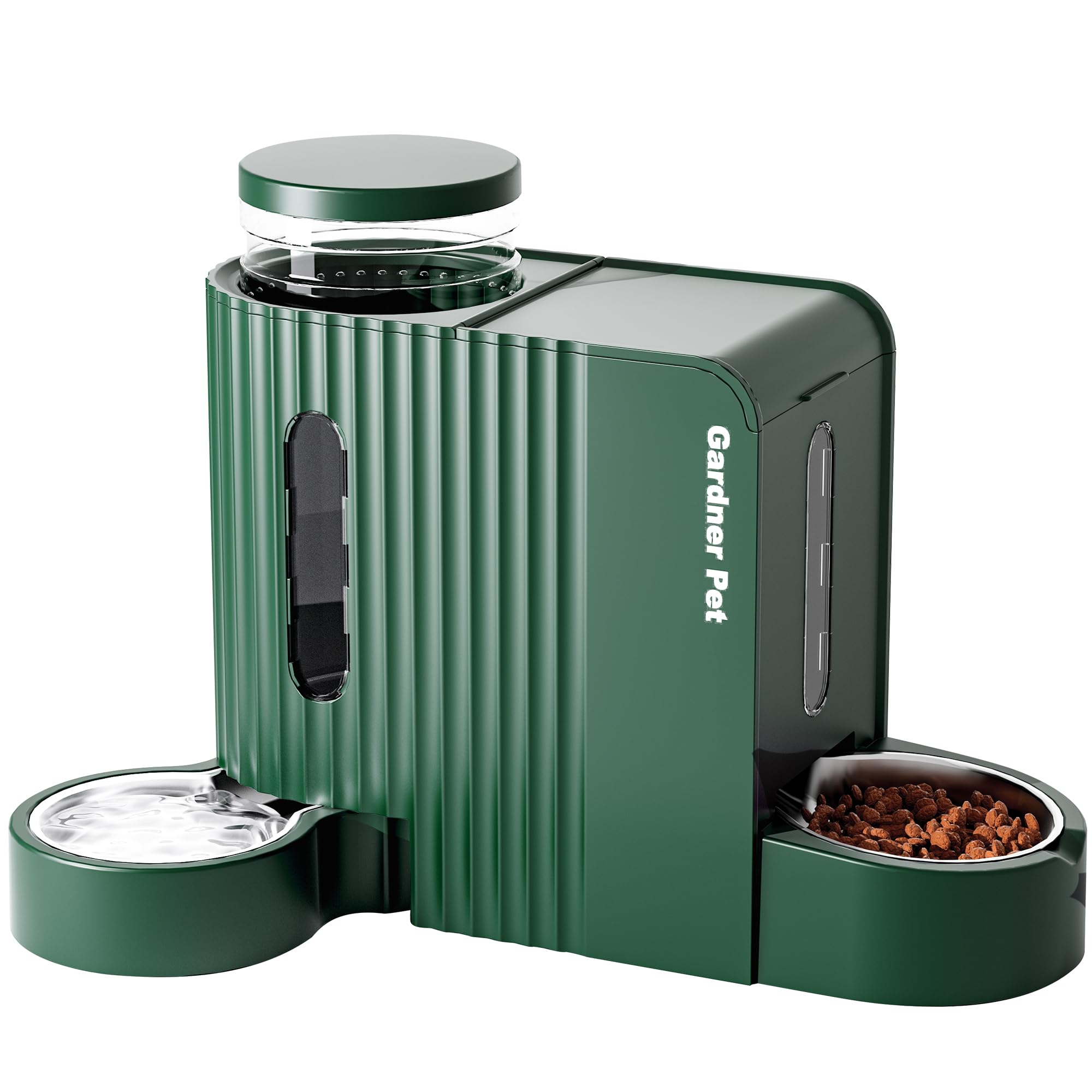 Gardner Pet comedero-bebedero-gravedad-dos-en-uno para alimentación y agua sin esfuerzo