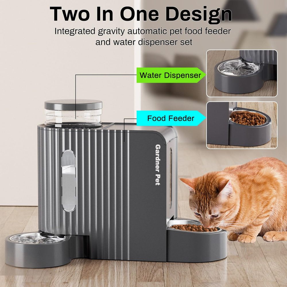 Gardner Pet dispensador de agua en acero inoxidable, higiene duradera