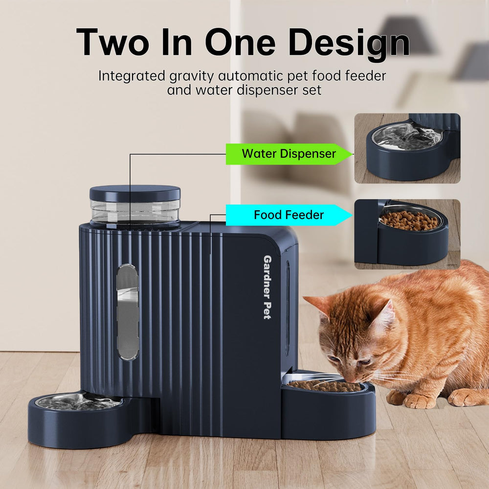 Gardner Pet dispensador de agua inoxidable, diseño sin derrames para uso diario