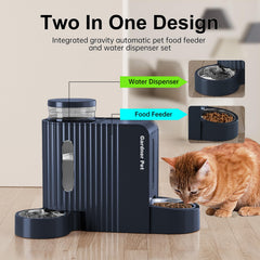 Gardner Pet dispensador de agua inoxidable, diseño sin derrames para uso diario