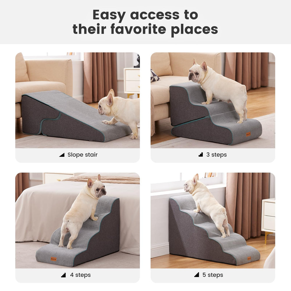 Gardner Pet escalera de alta densidad 35D, soporte cómodo para las patas.