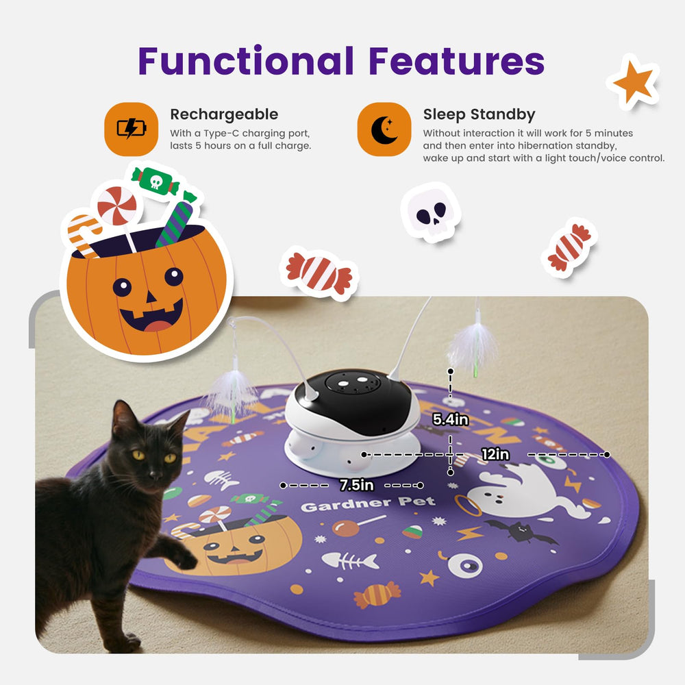 Gardner Pet Gato Juguete Escenario Esconde: funda textil para juego de escondite.