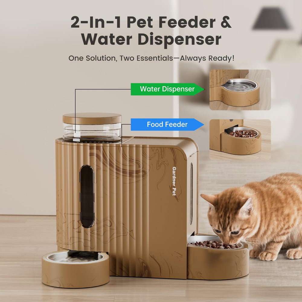 Gardner Pet Gravity alimentador, capacidad de 1.3 kg para días sin recargas.