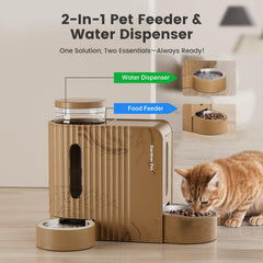 Gardner Pet Gravity alimentador, capacidad de 1.3 kg para días sin recargas.