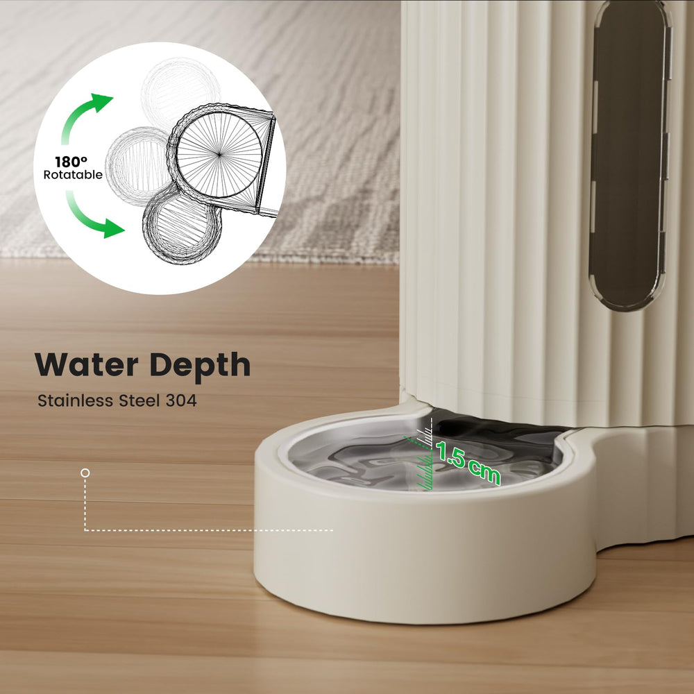 Gardner Pet Gravity 2en1 dispensador de agua con filtro frente