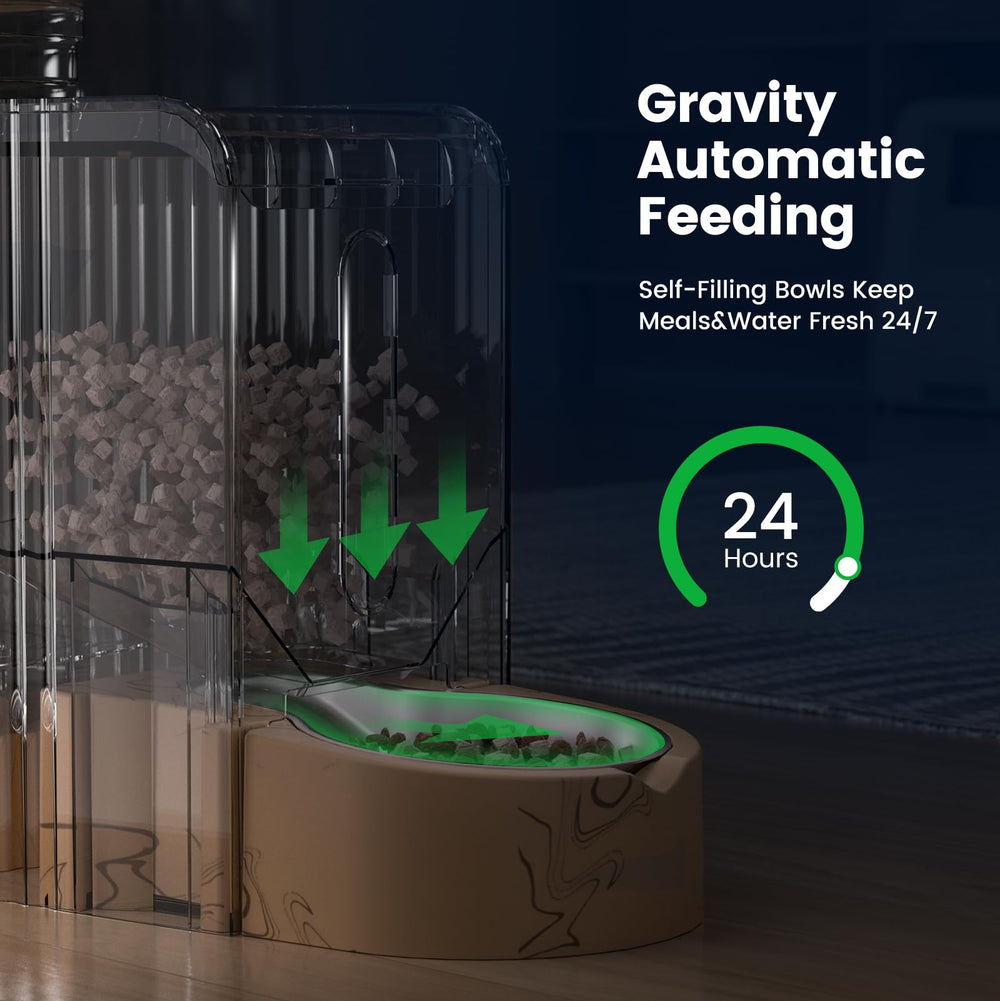 Gardner Pet Gravity dispensador de agua, capacidad 0.8 galones con filtro.