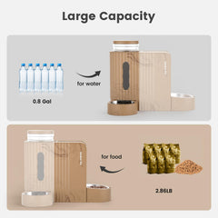 Gardner Pet Gravity dispensador con filtro integrado para agua más limpia.