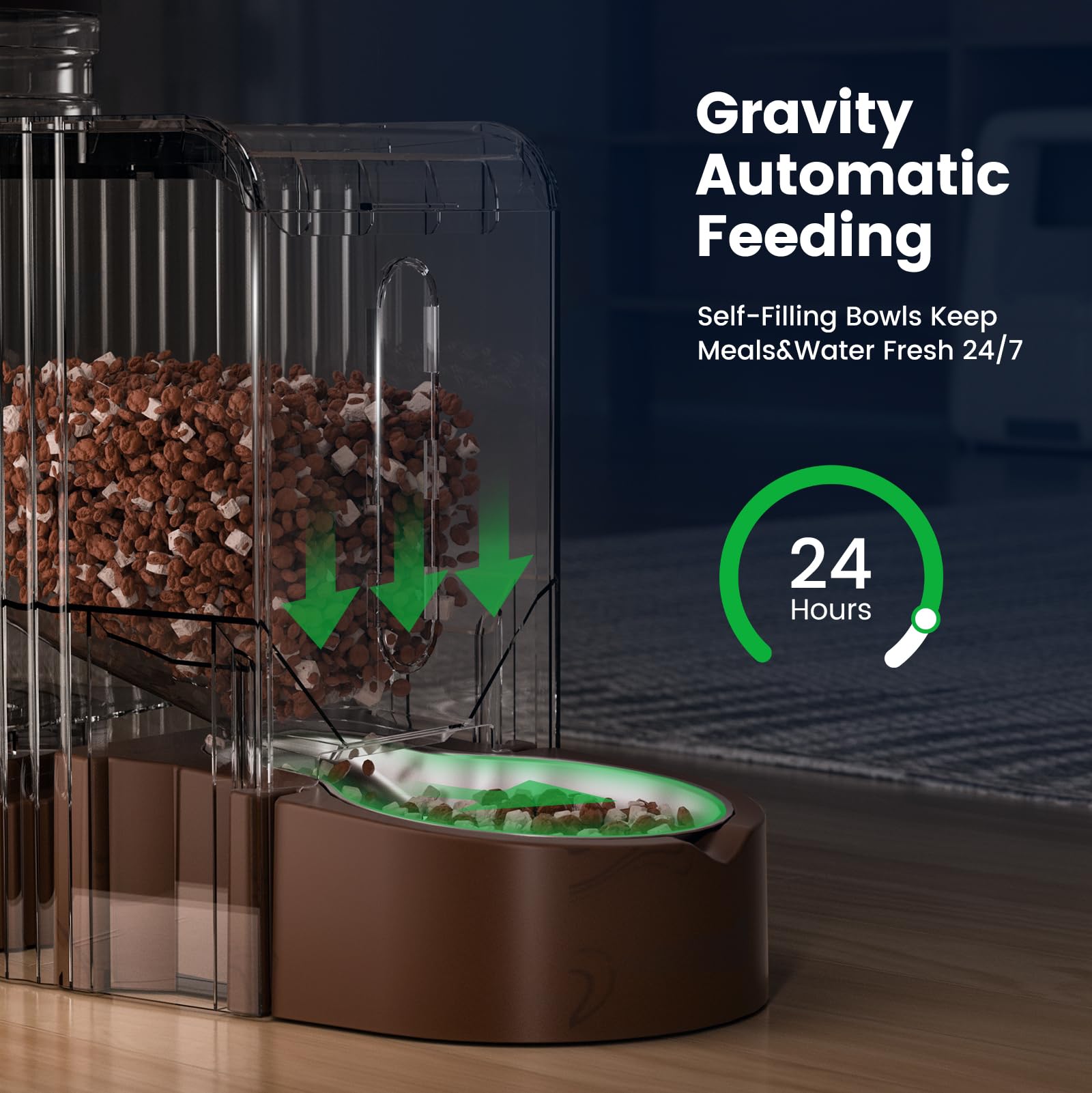 Gardner Pet Gravity: capacidad de comida 1,3 kg para salidas prolongadas