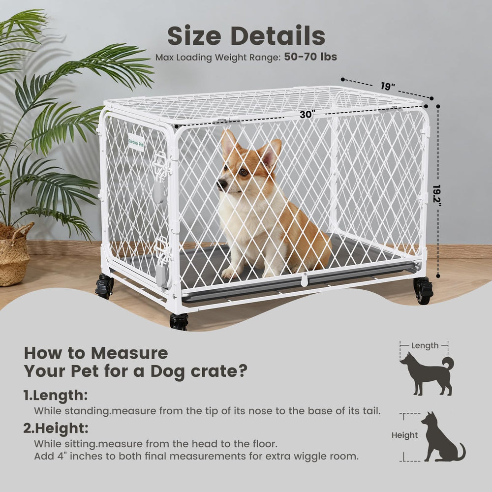 Gardner Pet jaula de diamante con estructura segura para el perro