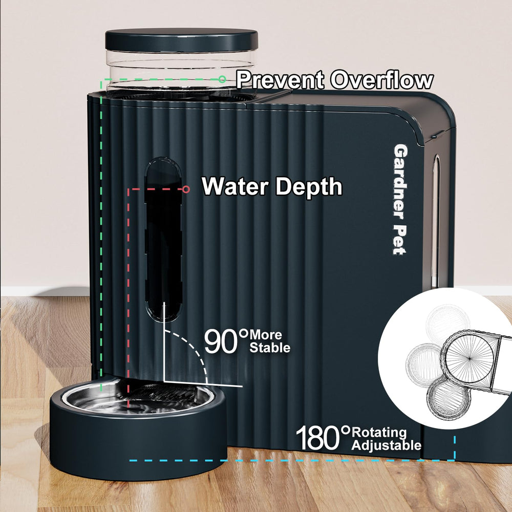 Gardner Pet materiales de grado alimentario, seguro para comida y agua.