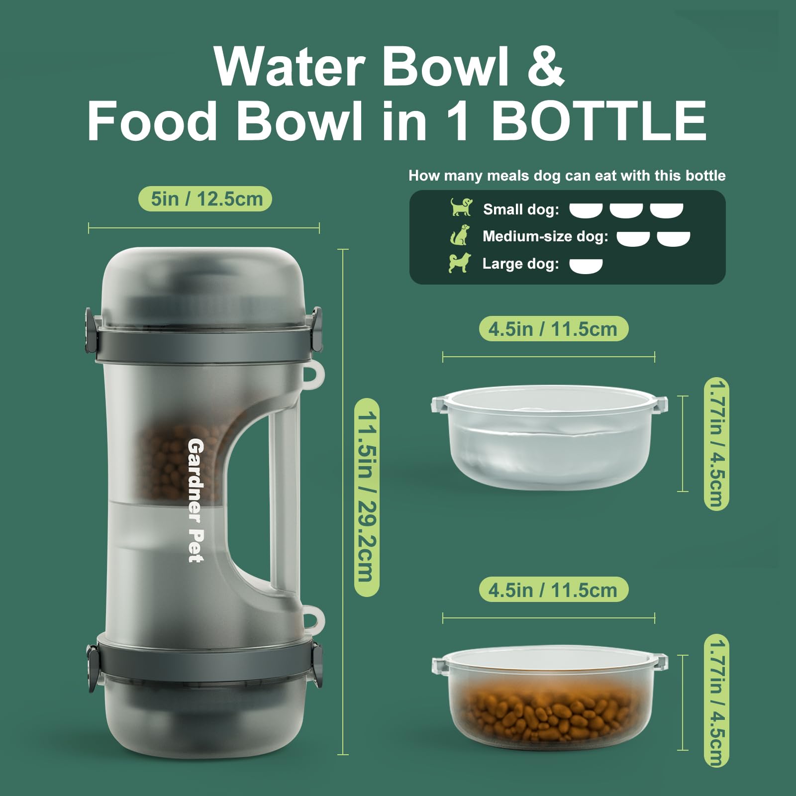Gardner Pet: materiales-sin-bpa para almacenamiento seguro.