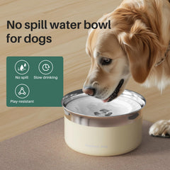Gardner Pet plato flotante anti salpicaduras ayuda a evitar derrames.