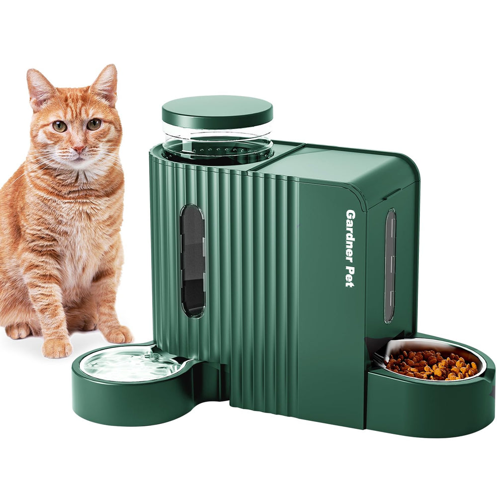 Gardner Pet set 2 en 1 comida y agua por gravedad para mascotas, práctico para dos.