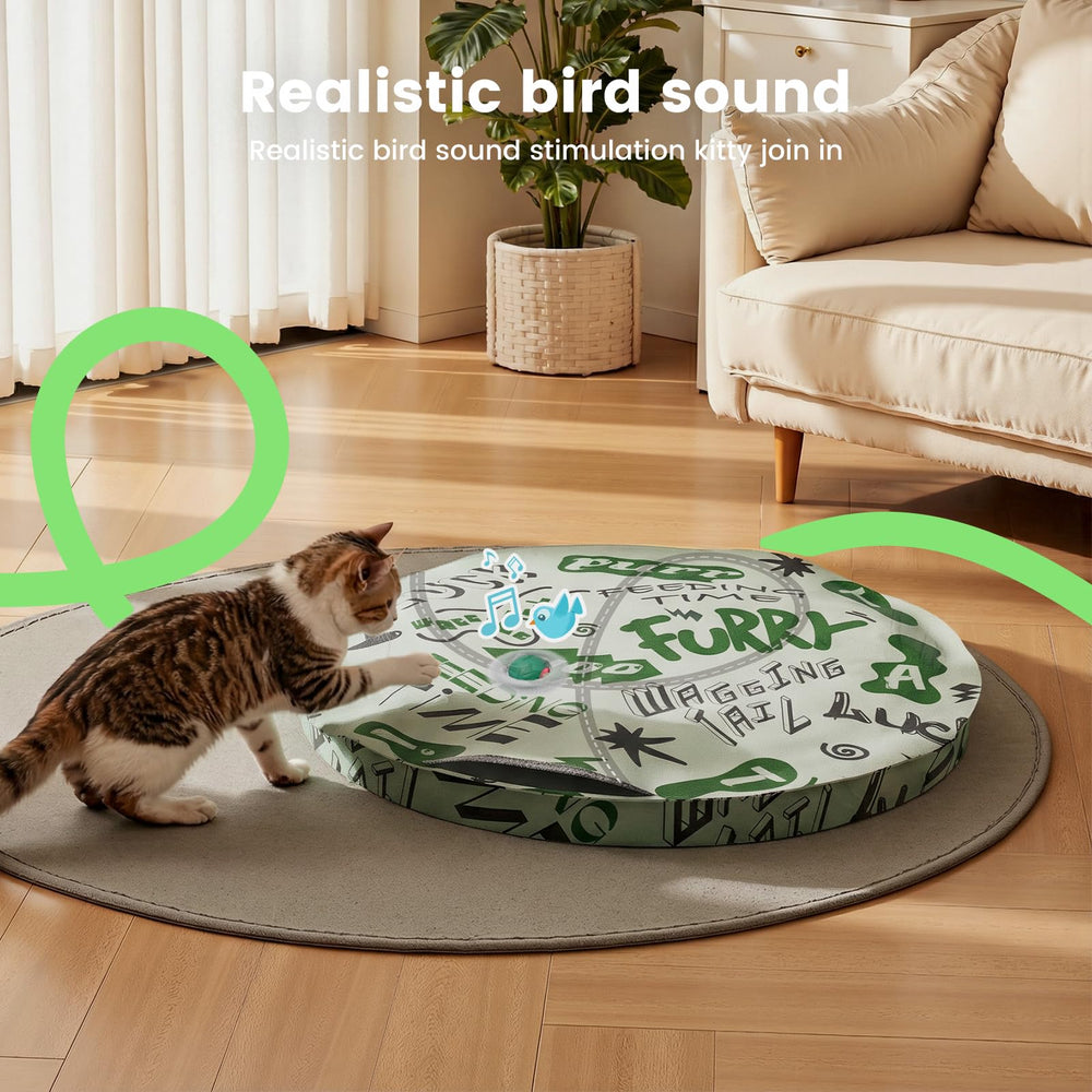 Gardner Pet sonidos de pájaro reales, enriquecen la experiencia sensorial del felino.