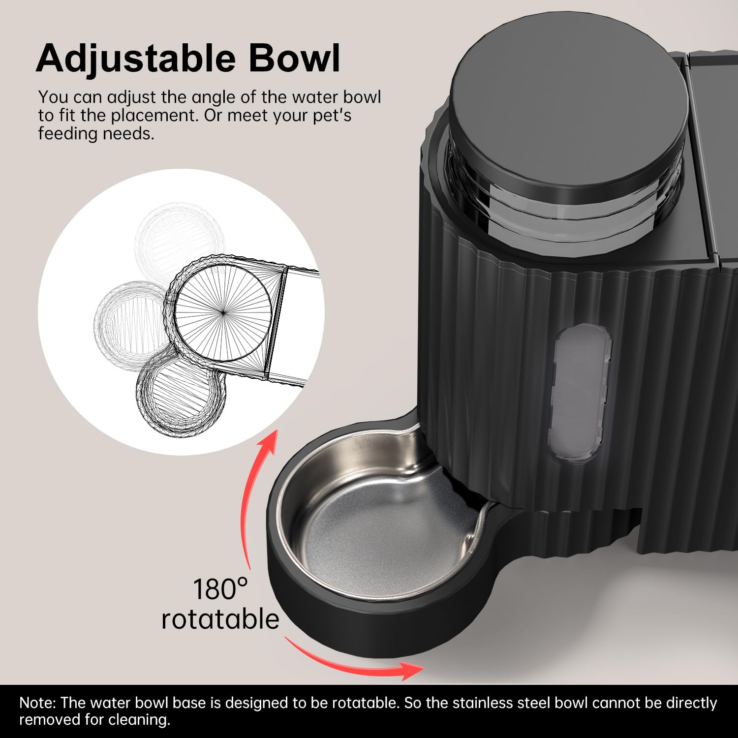 Gardner Pet tazón-inoxidable: duradero y saludable para el consumo diario.