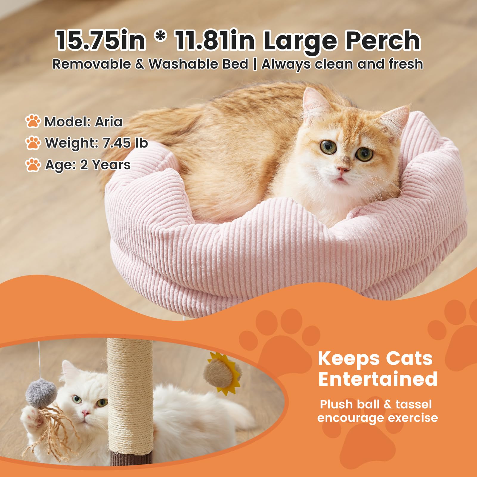 Gardner Pet torre compacta para interior de gatos