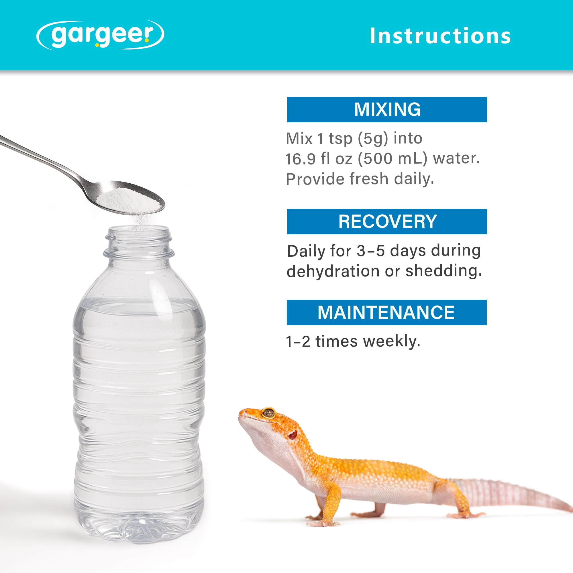 Uso diario de ReptiLyte para reptiles