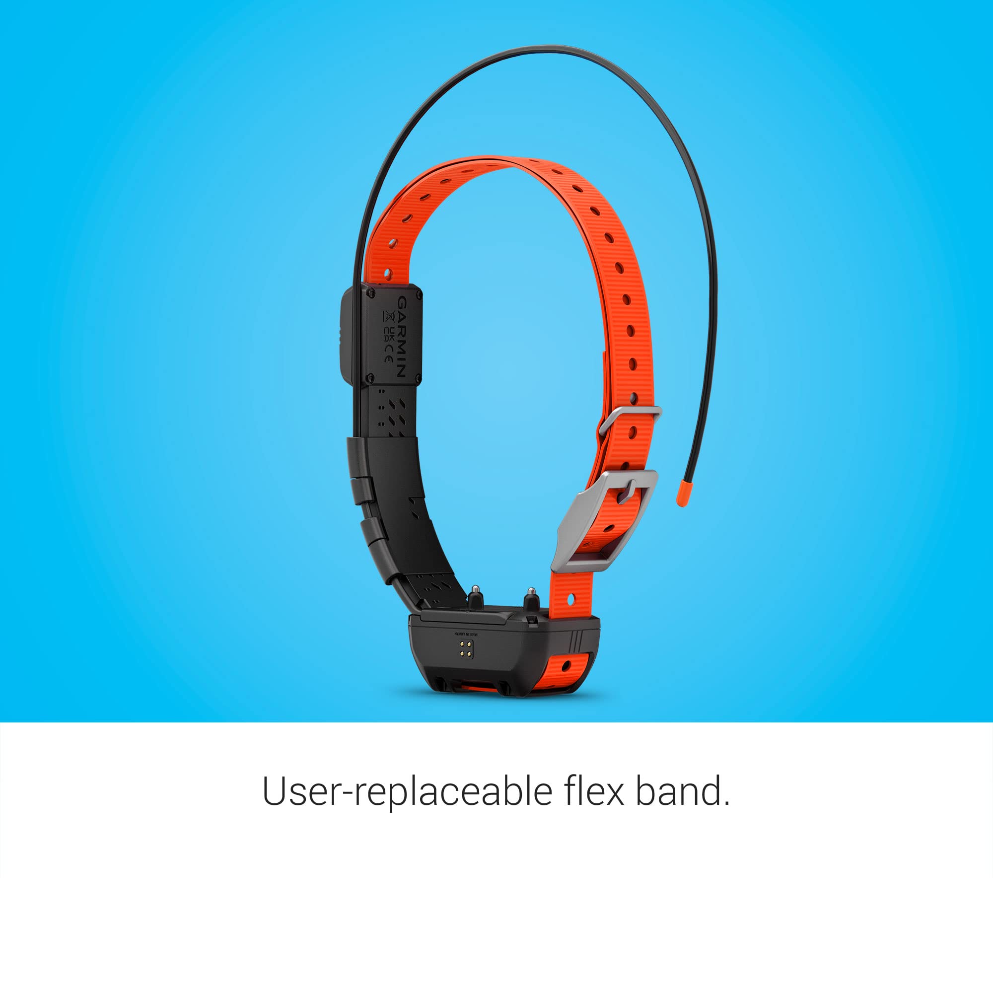Garmin Alpha TT 25 banda flexible reemplazable facilita el ajuste.