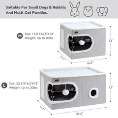 Garnpet cama-gato-cueva-privada: escondite seguro para descanso