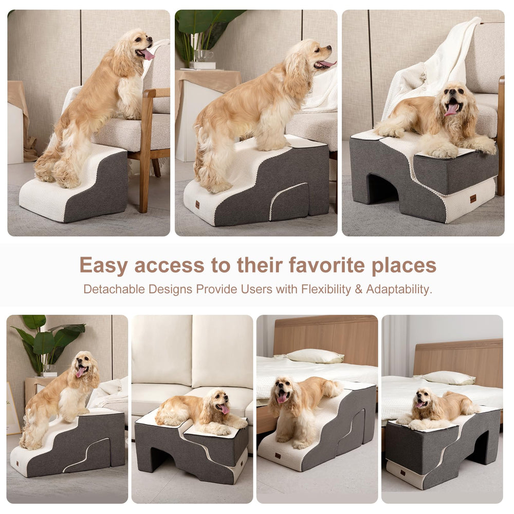 Garnpet escalera plegable para interiores, fácil de mover por la casa.