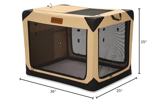 Garnpet diseño espacioso que ahorra espacio cuando está plegada.