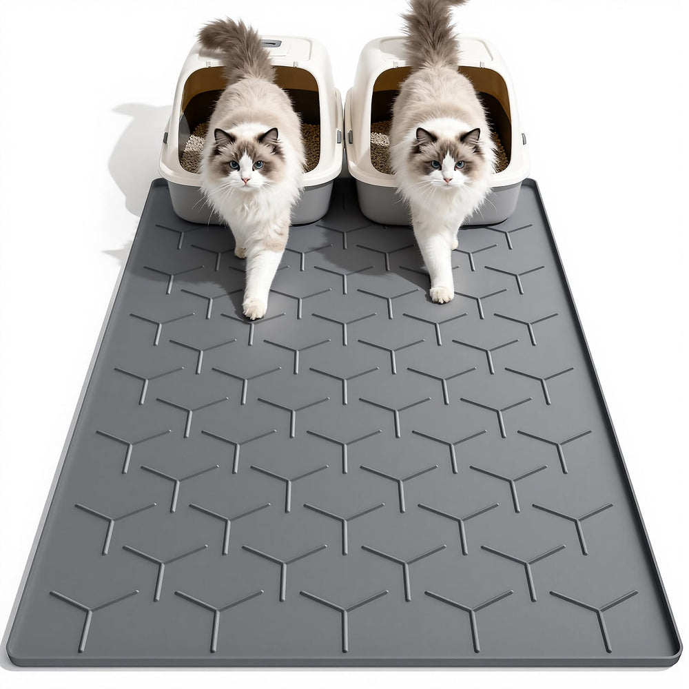 Alfombra garoo p i on para arena de gato 40x28 capturando arena y reduciendo desorden