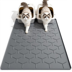 Alfombra garoo p i on para arena de gato 40x28 capturando arena y reduciendo desorden