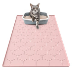 Garoopion almohadilla arenero silicona 34x22 rosa para atrapar arena.