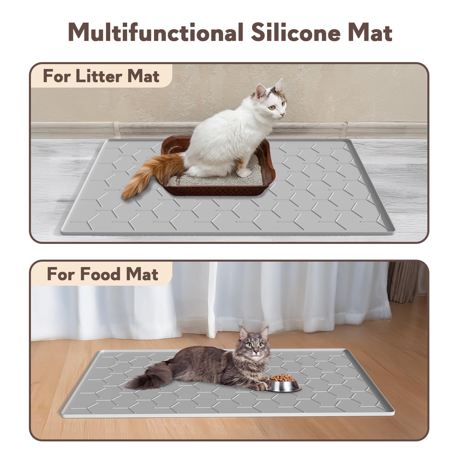 Garoopion superficie impermeable de silicona protege el suelo.