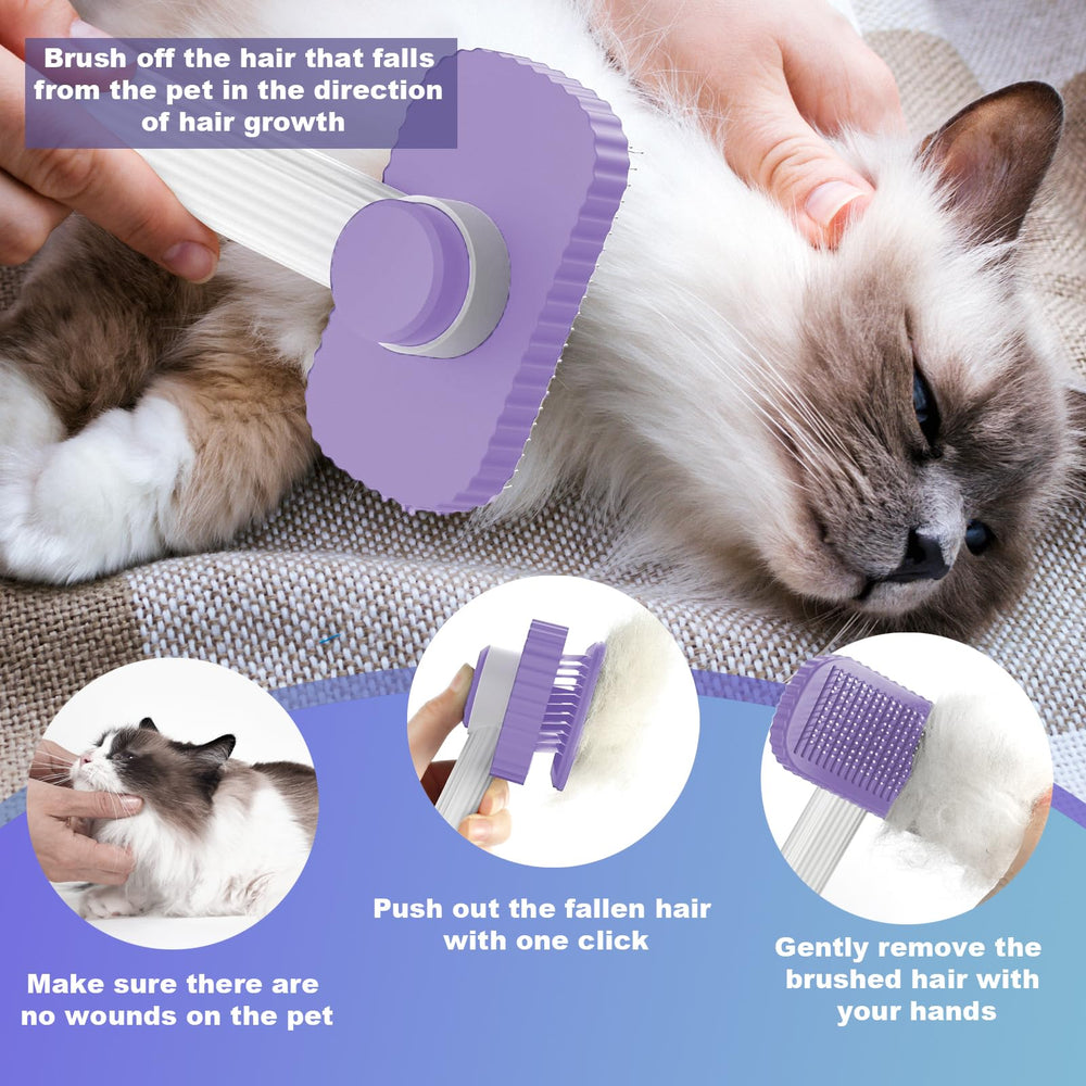 Garstor cepillo para gatos, diseño-un-toque facilita cepillado rápido.