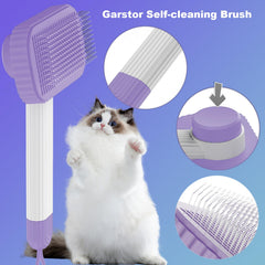 Garstor cepillo quita nudos y desenreda sin irritar la piel del gato.