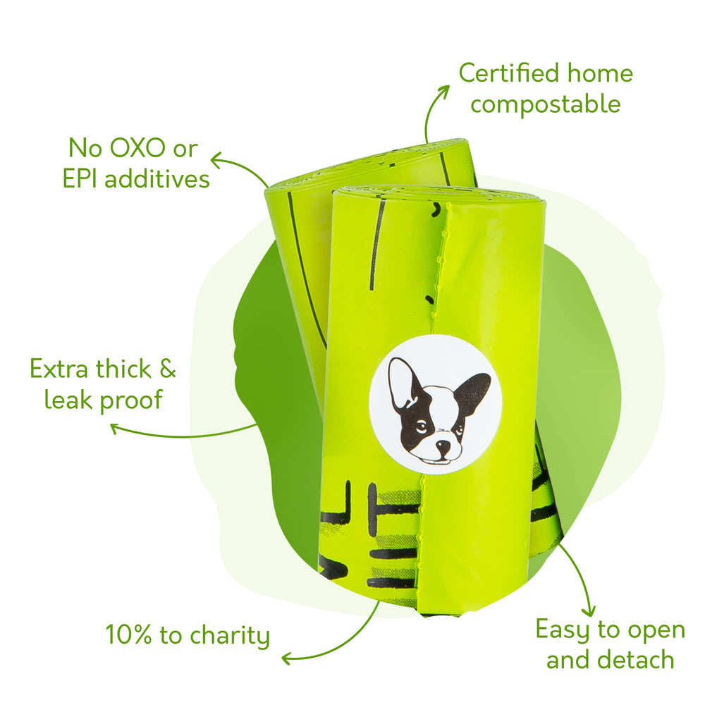 Conjunto GAS 20 rollos, 240 bolsas compostables para uso diario