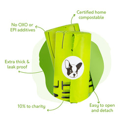 Conjunto GAS 20 rollos, 240 bolsas compostables para uso diario