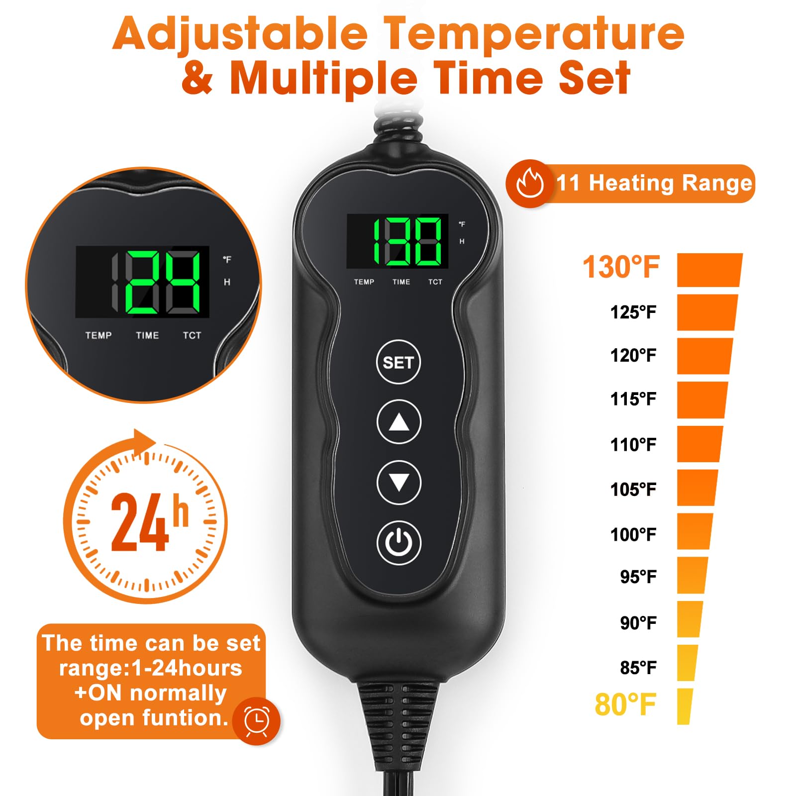 Gasur cama gatos con ajuste de temperatura para comodidad.
