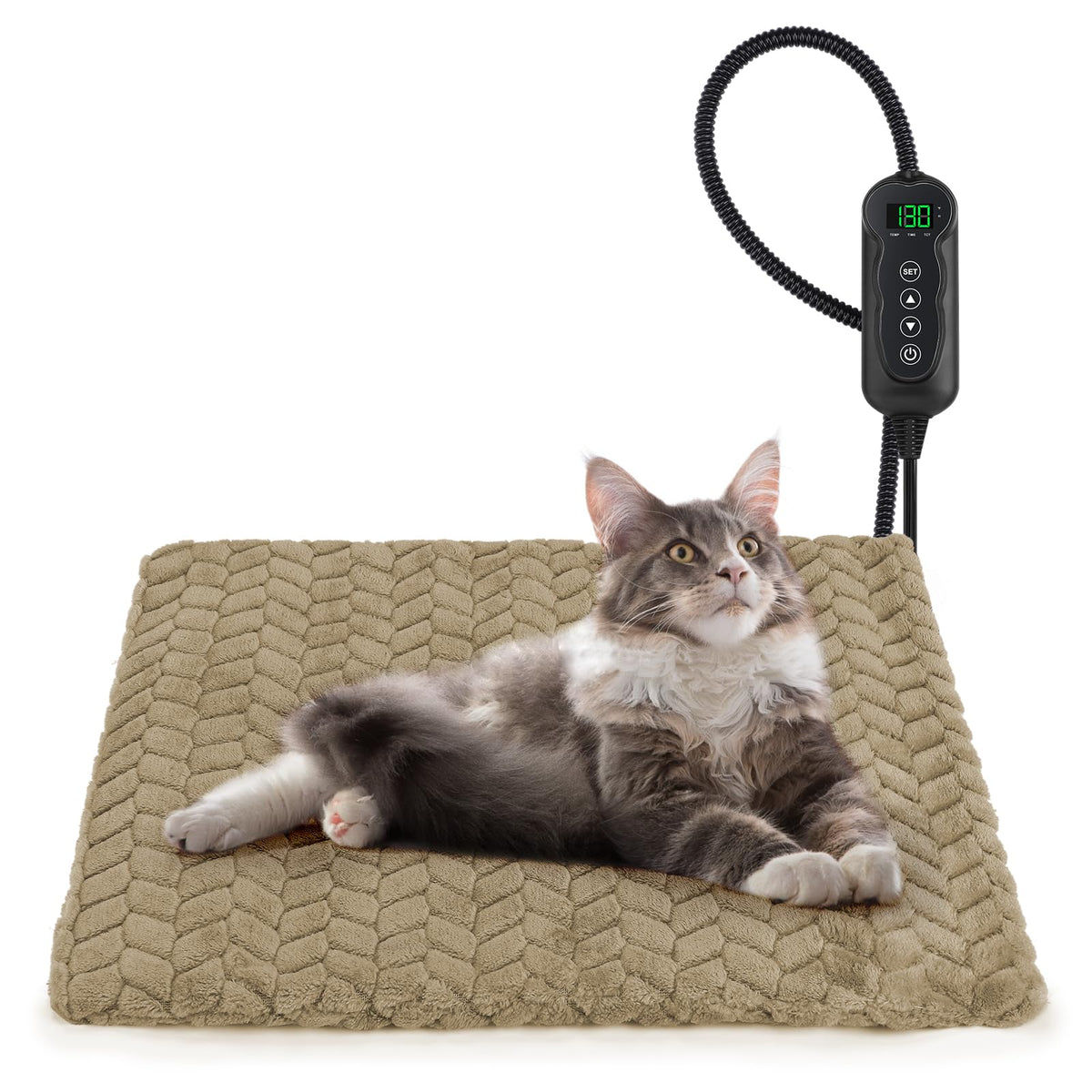 GASUR cama caliente para gatos, vista general, refugio cálido para mascotas.
