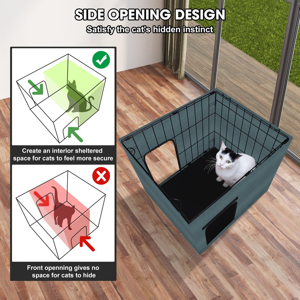 GASUR base elevada mantiene a los gatos secos y cómodos