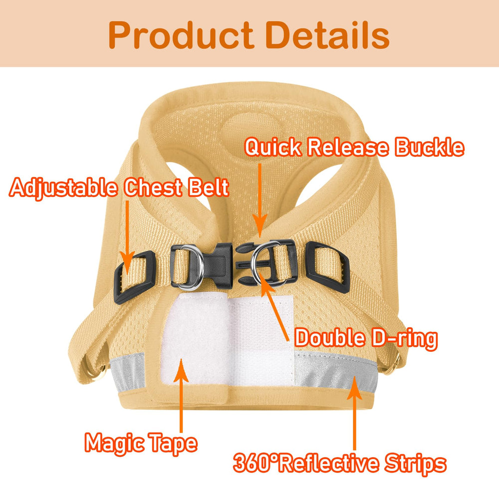 Arnés GAUTERF con diseño chaleco y correas ajustables para un ajuste perfecto.
