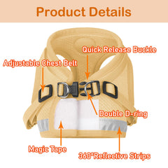 Arnés GAUTERF con diseño chaleco y correas ajustables para un ajuste perfecto.