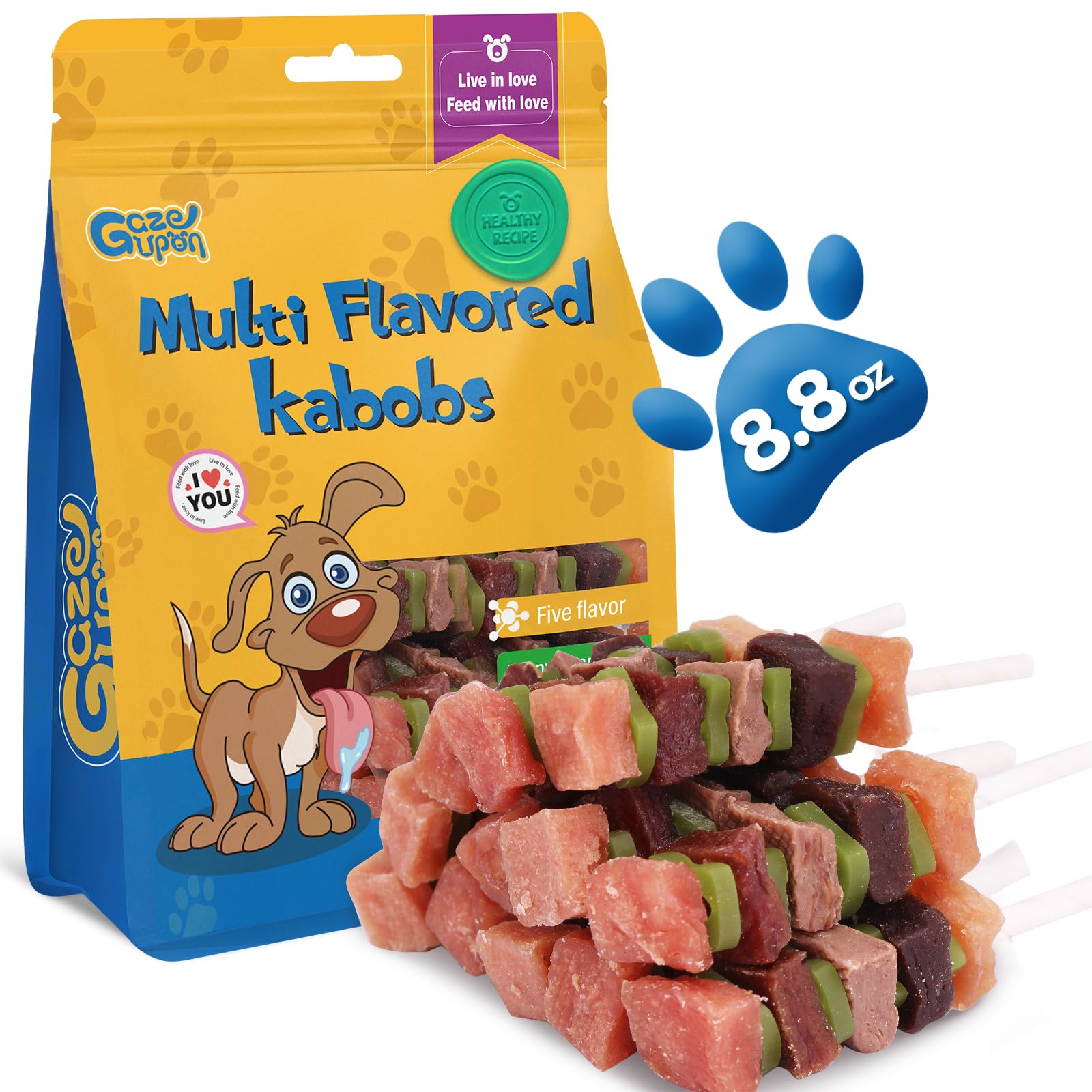 gazeupon brochetas para perro con sabores variados para recompensa sabrosa