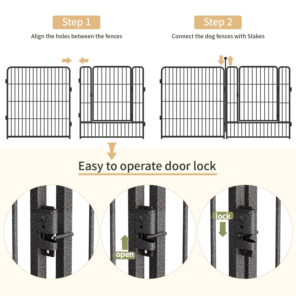 Cerca con 16 paneles para configuraciones flexibles