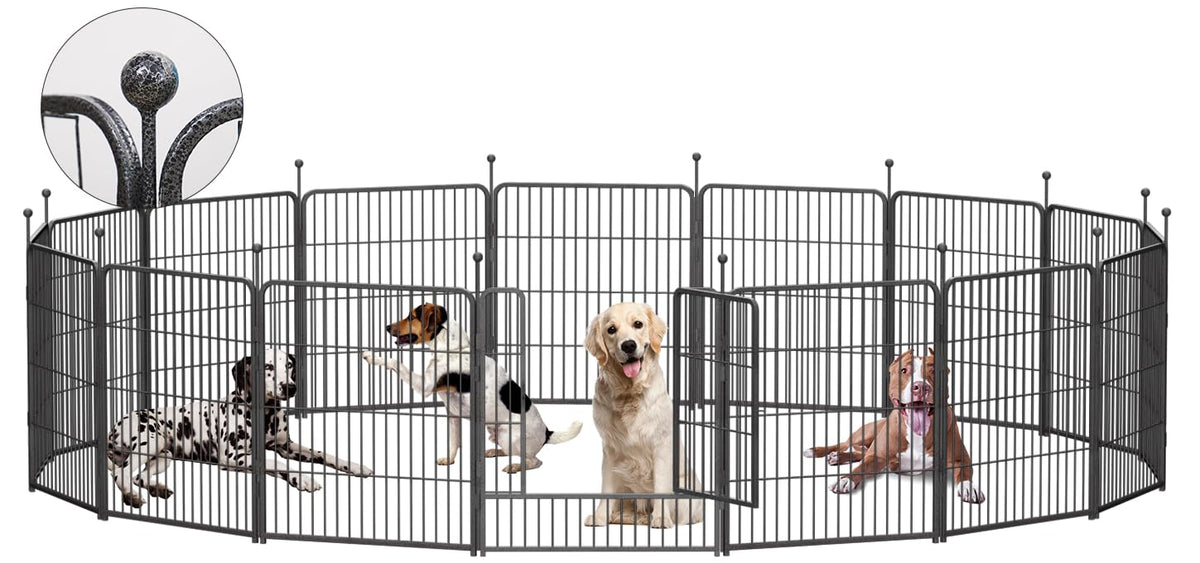 Cerca para perros plegable GDKASRNY, ideal para interior y exterior