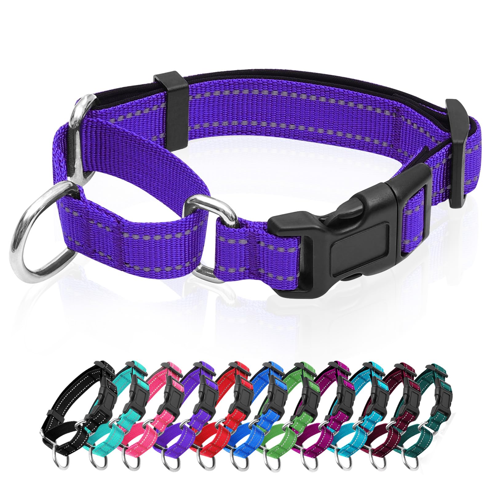 GDLKPS collar martingale reflectante para paseos nocturnos más visibles.