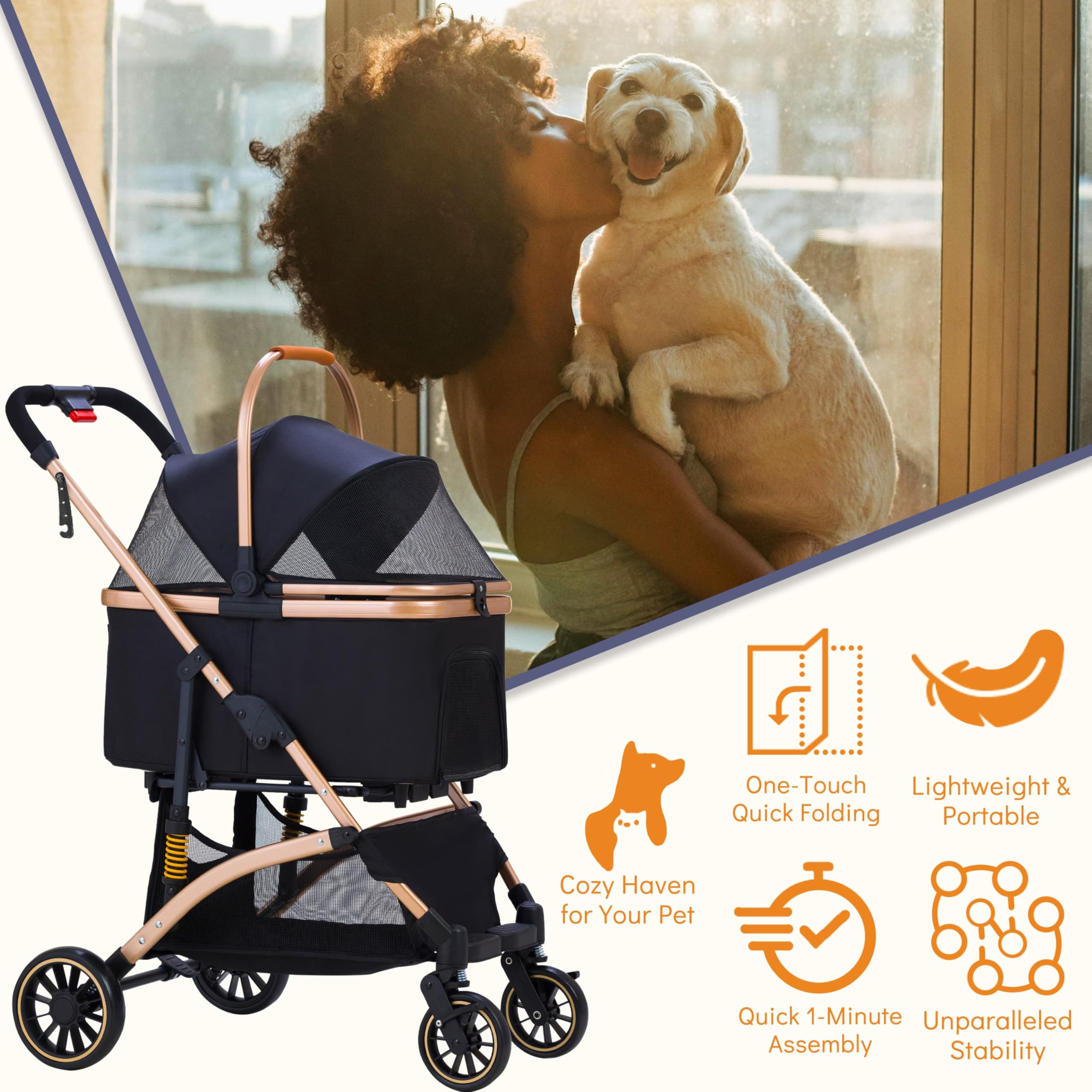 GdnWings Ensamblaje sin herramientas para montar en minutos, ahorro de tiempo.