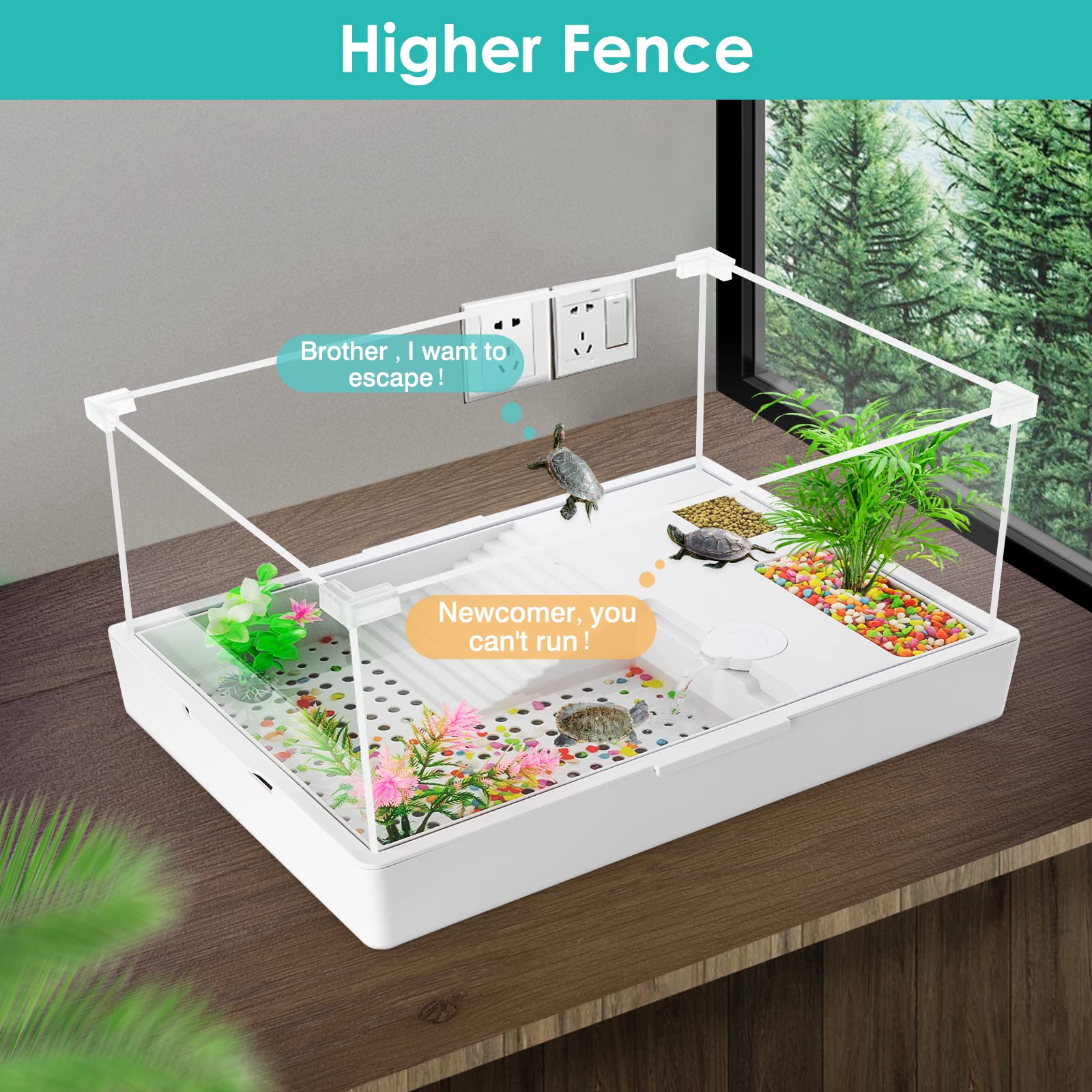 Geegoods Turtle Tank facilita el cambio de agua gracias a su diseño por capas